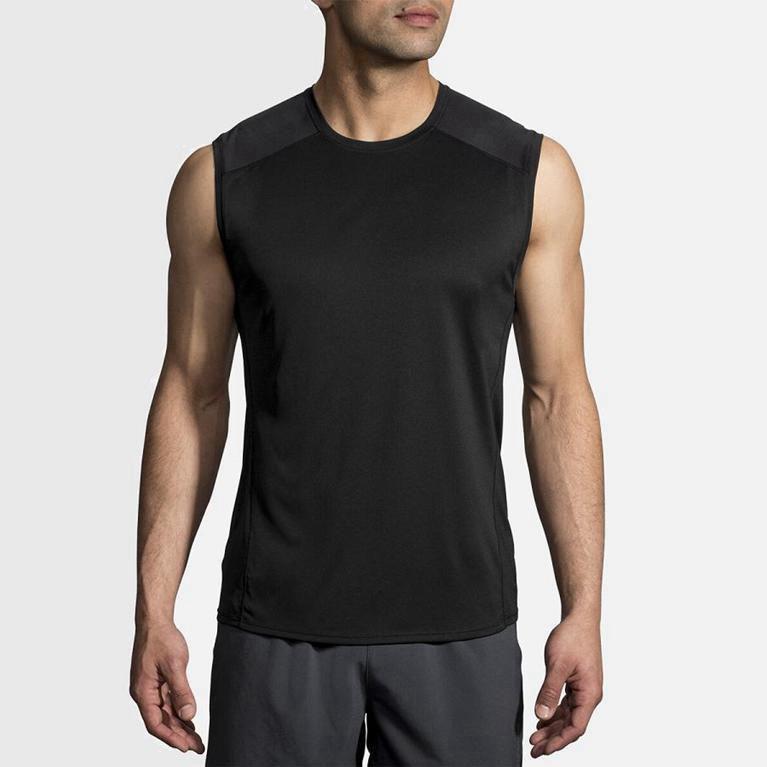 Brooks Stealthless Australia - Men's Running Tank Top - Grey (736095-EFH)